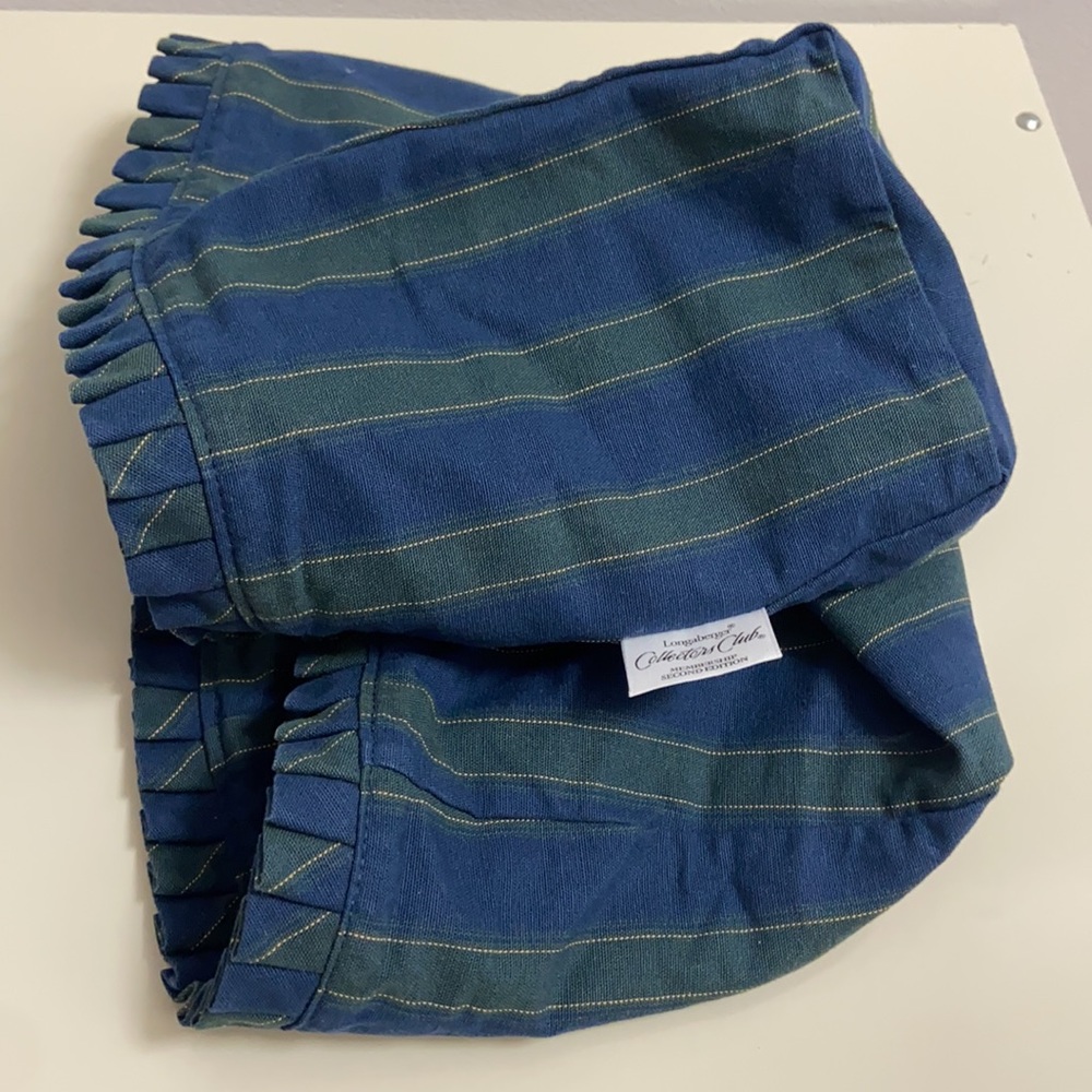 Longaberger 🧺 Collector’s Club Membership Second Edition Stripe Basket Liner